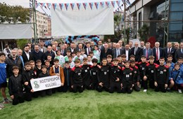 ASKF Futbol Sahası’nın zemini yenilenerek hizmete açıldı