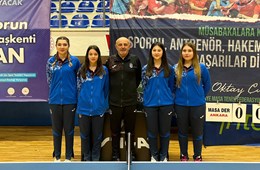 Kadınlar Masa Tenisi Takımımız Süper Lig Klasman grubunu ikinci olarak tamamladı